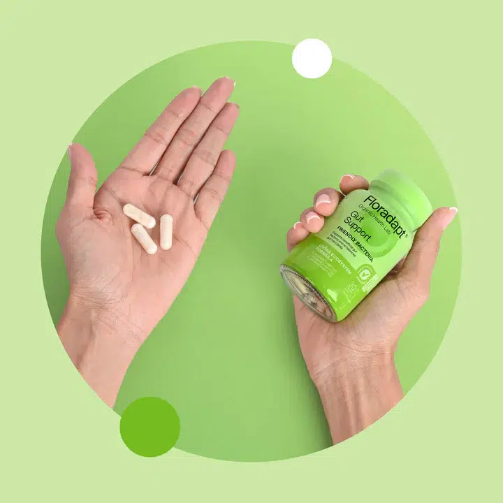 A person holding Floradapt