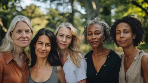 Portrait of diverse women